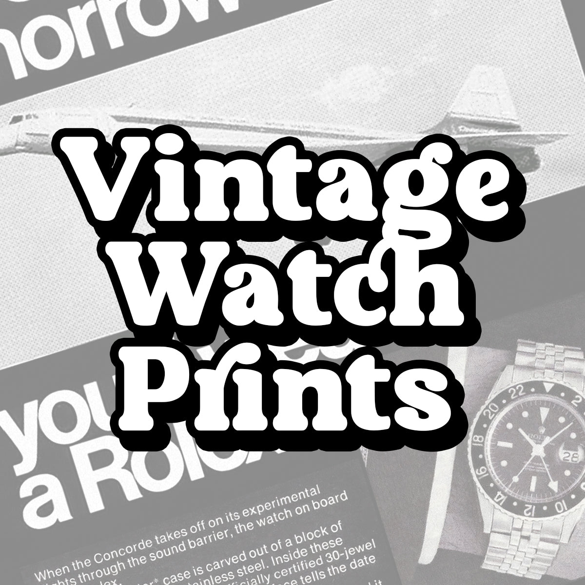 Vintage Watch Prints
